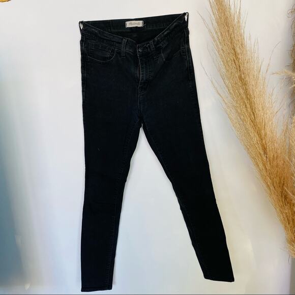 MADEWELL Roadtripper Washed Black Grey High Rise Skinny Denim Jeans 28 - Picture 5 of 12